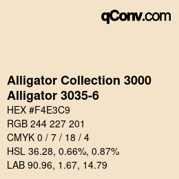 カラーコード: Alligator Collection 3000 - Alligator 3035-6 | qconv.com