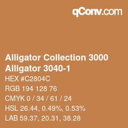 カラーコード: Alligator Collection 3000 - Alligator 3040-1 | qconv.com