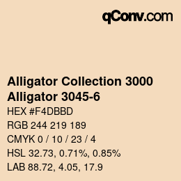 Código de color: Alligator Collection 3000 - Alligator 3045-6 | qconv.com