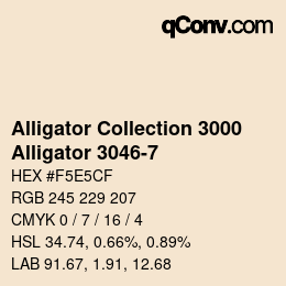 Código de color: Alligator Collection 3000 - Alligator 3046-7 | qconv.com