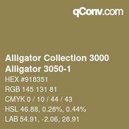 カラーコード: Alligator Collection 3000 - Alligator 3050-1 | qconv.com