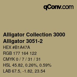 カラーコード: Alligator Collection 3000 - Alligator 3051-2 | qconv.com