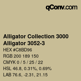 Código de color: Alligator Collection 3000 - Alligator 3052-3 | qconv.com