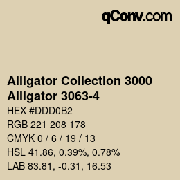 カラーコード: Alligator Collection 3000 - Alligator 3063-4 | qconv.com