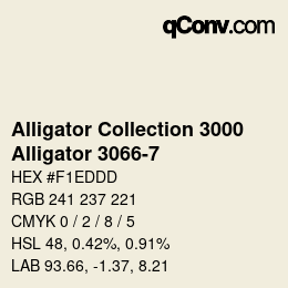 カラーコード: Alligator Collection 3000 - Alligator 3066-7 | qconv.com