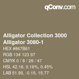 カラーコード: Alligator Collection 3000 - Alligator 3080-1 | qconv.com