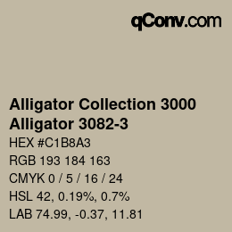 Código de color: Alligator Collection 3000 - Alligator 3082-3 | qconv.com