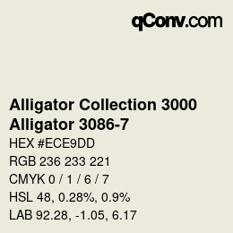 カラーコード: Alligator Collection 3000 - Alligator 3086-7 | qconv.com