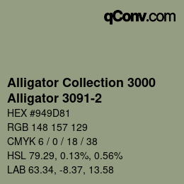 カラーコード: Alligator Collection 3000 - Alligator 3091-2 | qconv.com