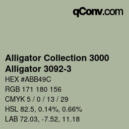 カラーコード: Alligator Collection 3000 - Alligator 3092-3 | qconv.com