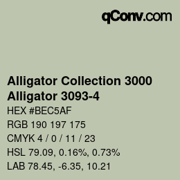 Código de color: Alligator Collection 3000 - Alligator 3093-4 | qconv.com