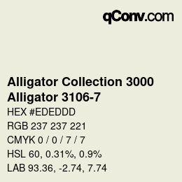 カラーコード: Alligator Collection 3000 - Alligator 3106-7 | qconv.com