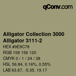 Código de color: Alligator Collection 3000 - Alligator 3111-2 | qconv.com