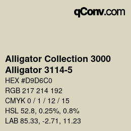 カラーコード: Alligator Collection 3000 - Alligator 3114-5 | qconv.com