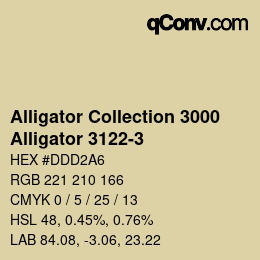 カラーコード: Alligator Collection 3000 - Alligator 3122-3 | qconv.com