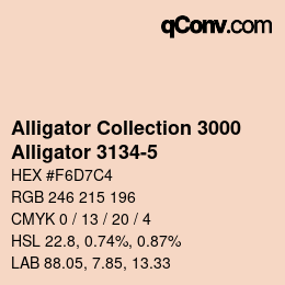 Código de color: Alligator Collection 3000 - Alligator 3134-5 | qconv.com