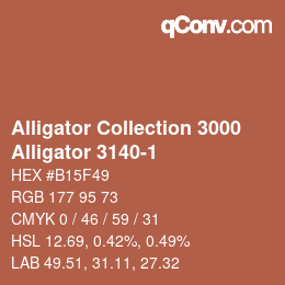 カラーコード: Alligator Collection 3000 - Alligator 3140-1 | qconv.com