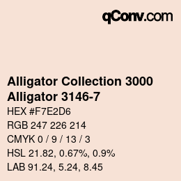 カラーコード: Alligator Collection 3000 - Alligator 3146-7 | qconv.com