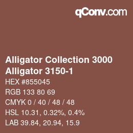 カラーコード: Alligator Collection 3000 - Alligator 3150-1 | qconv.com