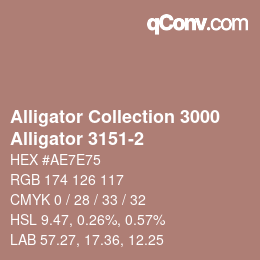 Farbcode: Alligator Collection 3000 - Alligator 3151-2 | qconv.com