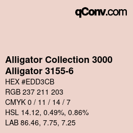 カラーコード: Alligator Collection 3000 - Alligator 3155-6 | qconv.com