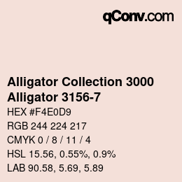 カラーコード: Alligator Collection 3000 - Alligator 3156-7 | qconv.com