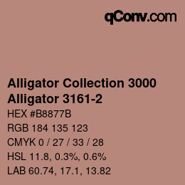 Código de color: Alligator Collection 3000 - Alligator 3161-2 | qconv.com