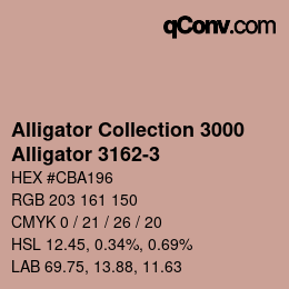 カラーコード: Alligator Collection 3000 - Alligator 3162-3 | qconv.com