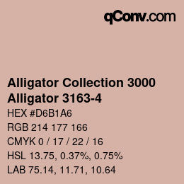 カラーコード: Alligator Collection 3000 - Alligator 3163-4 | qconv.com