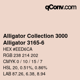 Código de color: Alligator Collection 3000 - Alligator 3165-6 | qconv.com