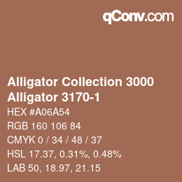 カラーコード: Alligator Collection 3000 - Alligator 3170-1 | qconv.com