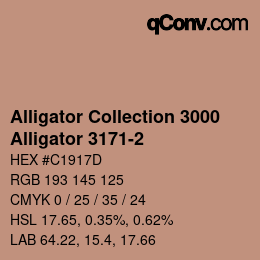 Código de color: Alligator Collection 3000 - Alligator 3171-2 | qconv.com