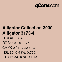 Código de color: Alligator Collection 3000 - Alligator 3173-4 | qconv.com