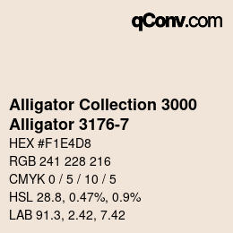 カラーコード: Alligator Collection 3000 - Alligator 3176-7 | qconv.com