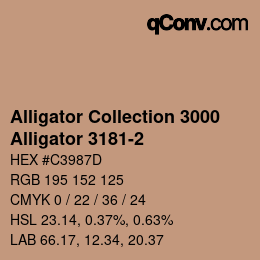 Color code: Alligator Collection 3000 - Alligator 3181-2 | qconv.com