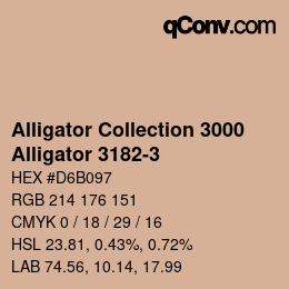 Color code: Alligator Collection 3000 - Alligator 3182-3 | qconv.com