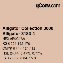 Color code: Alligator Collection 3000 - Alligator 3183-4 | qconv.com