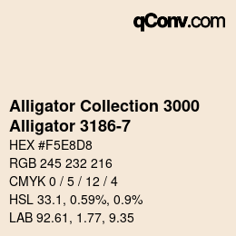 カラーコード: Alligator Collection 3000 - Alligator 3186-7 | qconv.com
