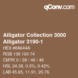 カラーコード: Alligator Collection 3000 - Alligator 3190-1 | qconv.com