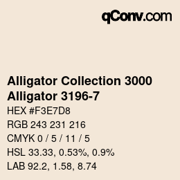 カラーコード: Alligator Collection 3000 - Alligator 3196-7 | qconv.com