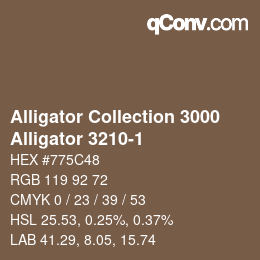 カラーコード: Alligator Collection 3000 - Alligator 3210-1 | qconv.com