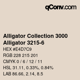 カラーコード: Alligator Collection 3000 - Alligator 3215-6 | qconv.com