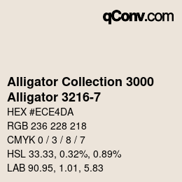 カラーコード: Alligator Collection 3000 - Alligator 3216-7 | qconv.com
