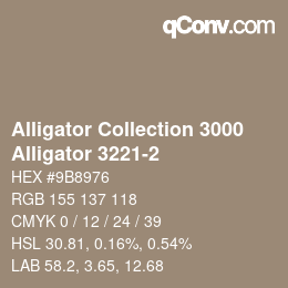 カラーコード: Alligator Collection 3000 - Alligator 3221-2 | qconv.com