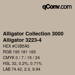 カラーコード: Alligator Collection 3000 - Alligator 3223-4 | qconv.com