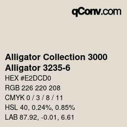 カラーコード: Alligator Collection 3000 - Alligator 3235-6 | qconv.com