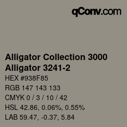 カラーコード: Alligator Collection 3000 - Alligator 3241-2 | qconv.com