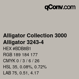 Color code: Alligator Collection 3000 - Alligator 3243-4 | qconv.com