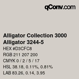 カラーコード: Alligator Collection 3000 - Alligator 3244-5 | qconv.com
