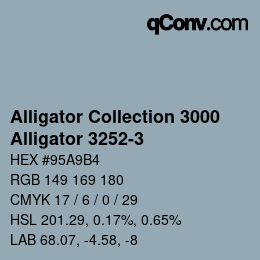 カラーコード: Alligator Collection 3000 - Alligator 3252-3 | qconv.com